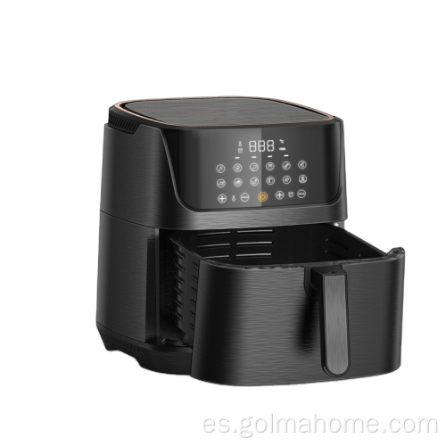 Golmahome Freidora de aire caliente WiFi 1700W Airfryers xxl 5.5L Aplicación de pantalla táctil con recetas Sin aceite Accesorios extraíbles Air Fryer